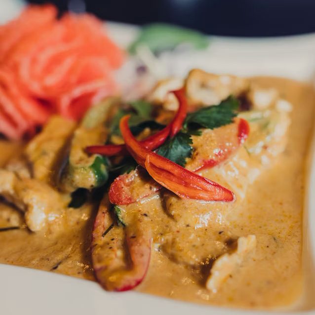 Detail of the dining room at Tom Yam Monton